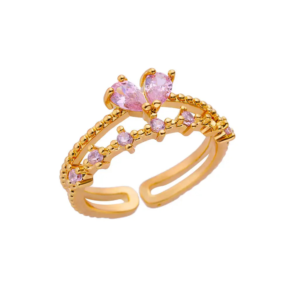 Pinky Zircon Ring