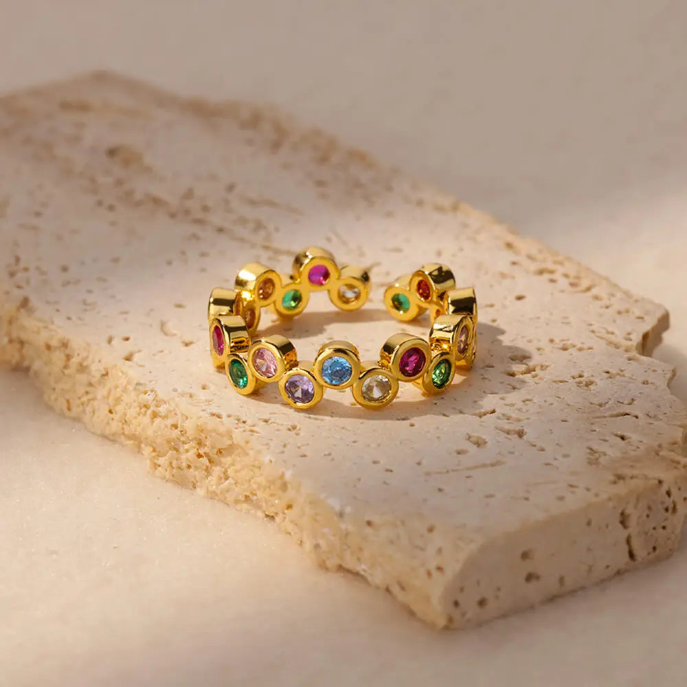 Pinky Zircon Ring