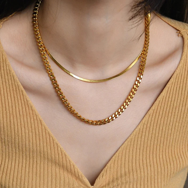 Vnox Cuban Chain Necklace