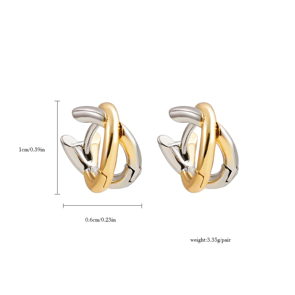 Punk Gold Plated Silver Color Mixing