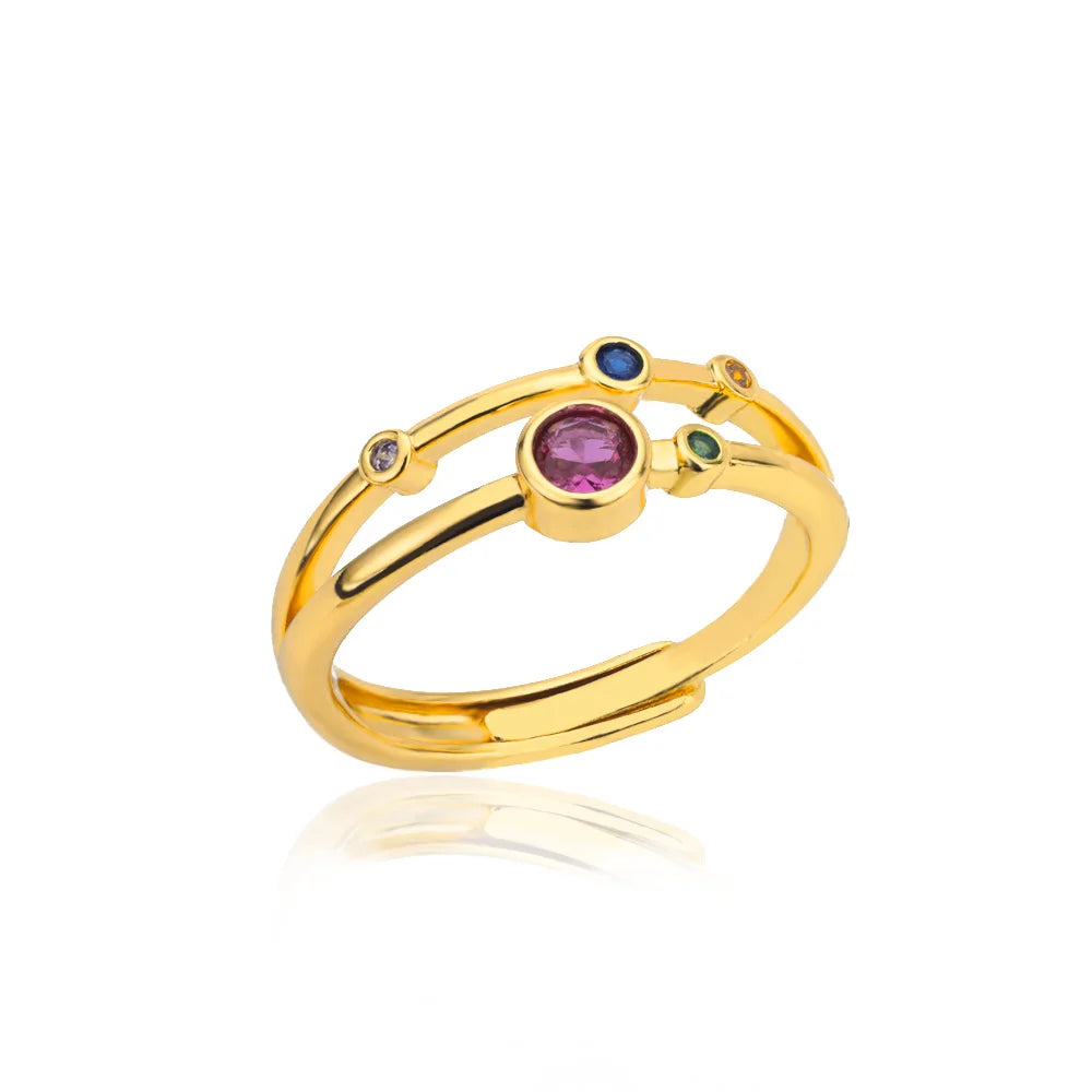 Pinky Zircon Ring