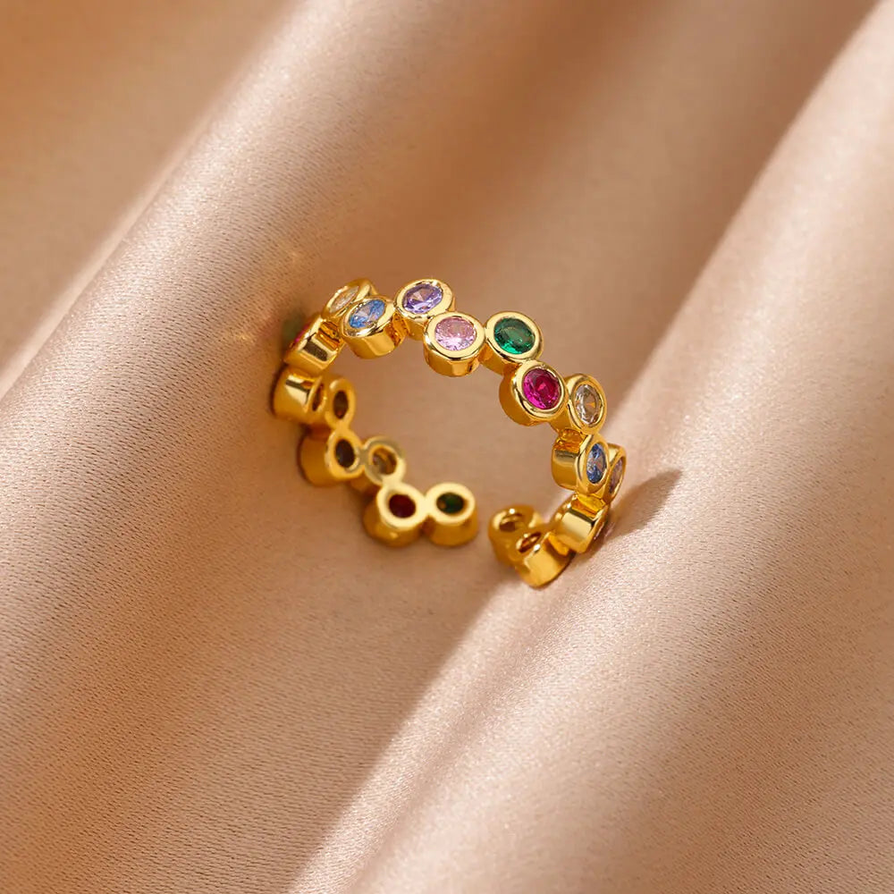 Pinky Zircon Ring