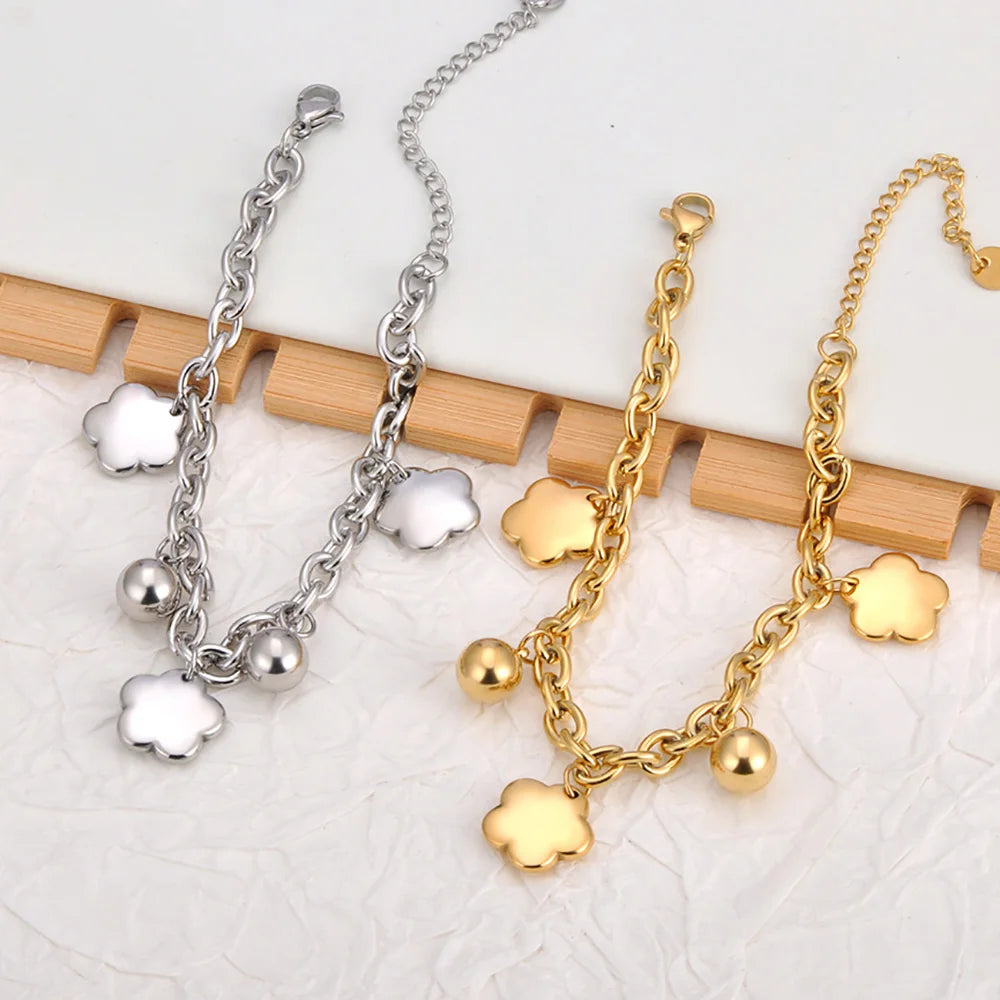 Heart Charm Bracelets 18K Gold