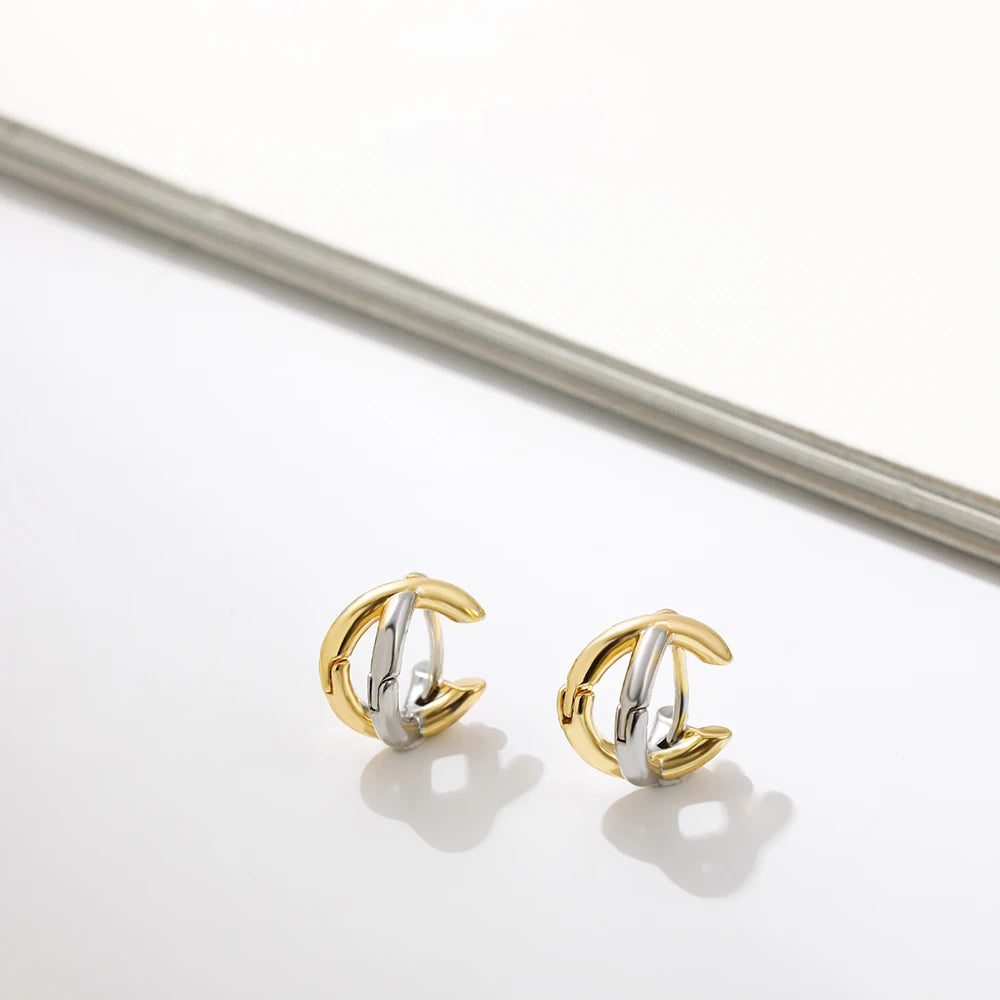 Punk Gold Plated Silver Color Mixing