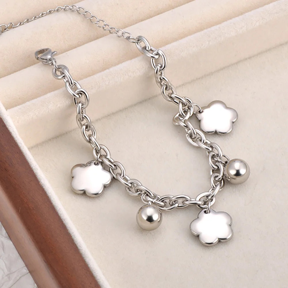Heart Charm Bracelets 18K Gold