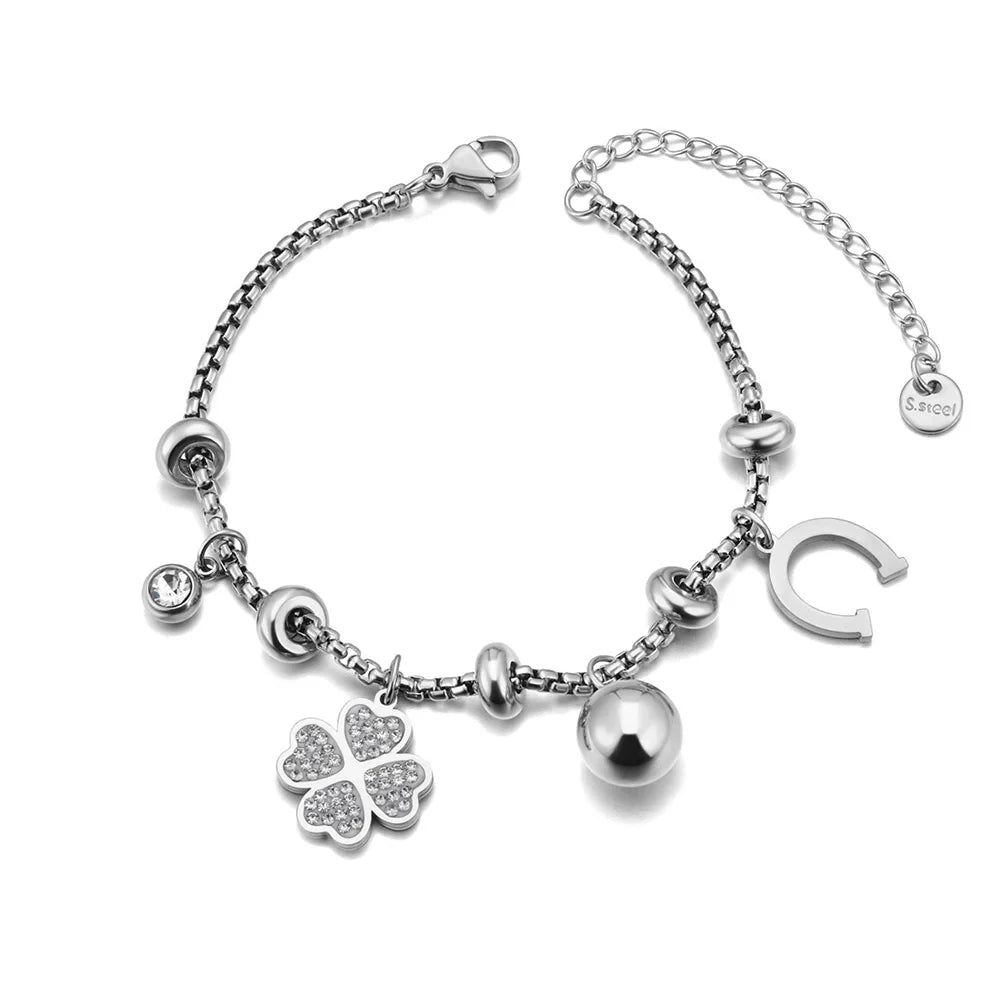 Heart Charm Bracelets 18K Gold