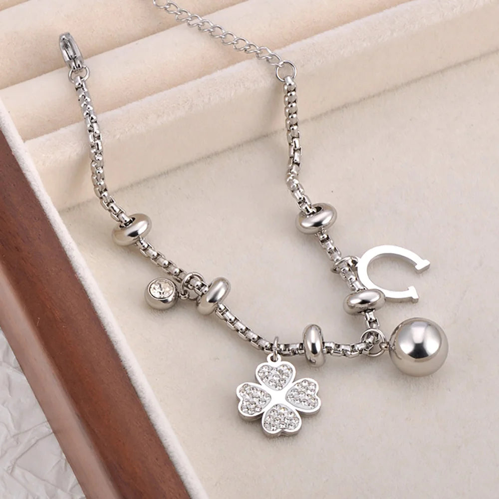 Heart Charm Bracelets 18K Gold