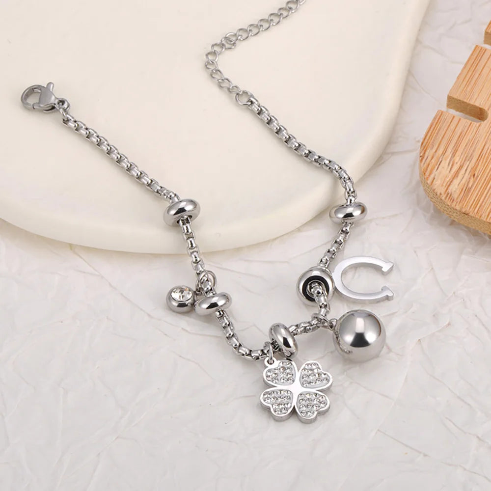 Heart Charm Bracelets 18K Gold