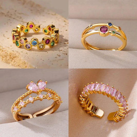 Pinky Zircon Ring